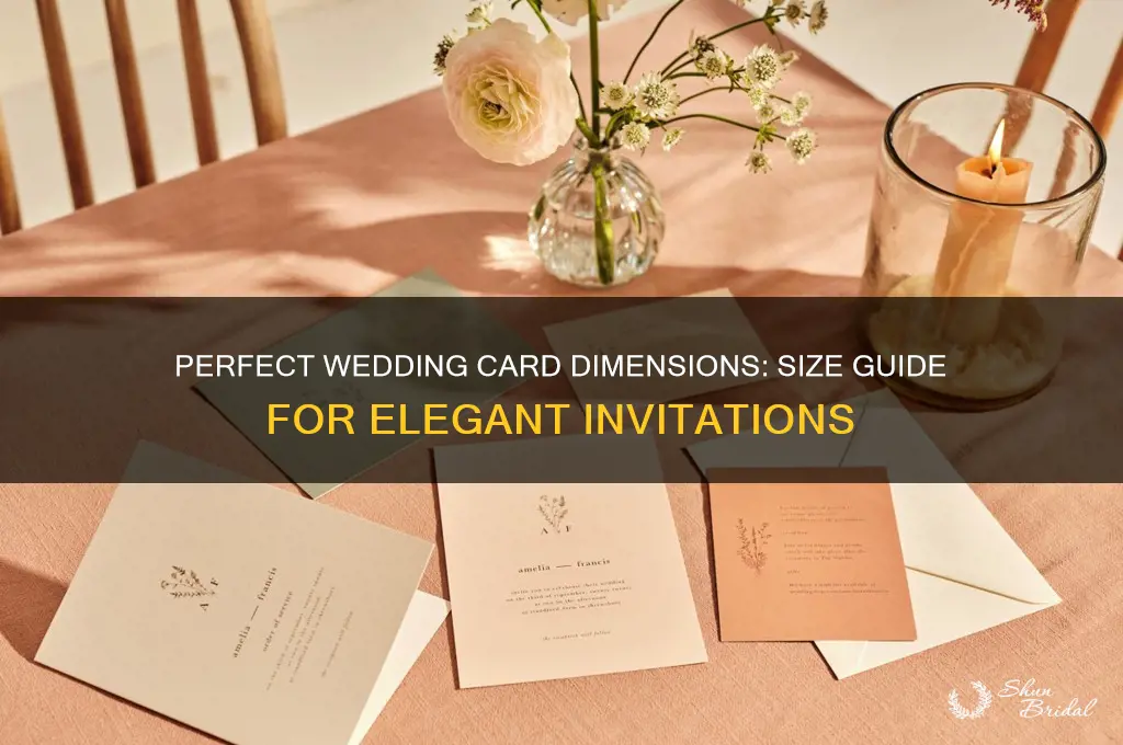what are the dimensions of a wedding card