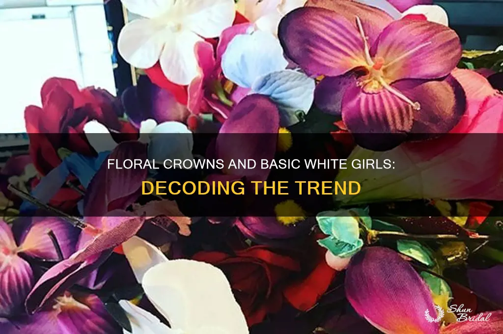 what are the flower things basic white girls wear