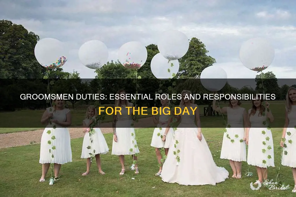 what are the groomsmen responsibilities