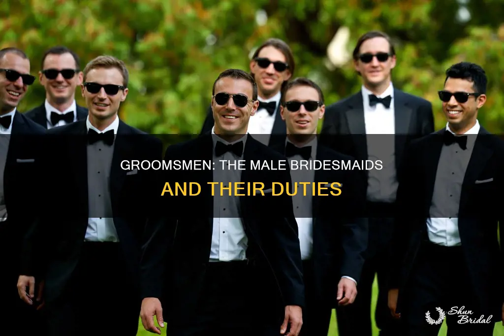 what are the guys called that walk down the bridesmaids