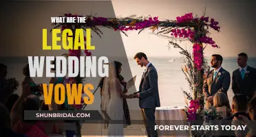 The Legal Wedding Vows: What to Say