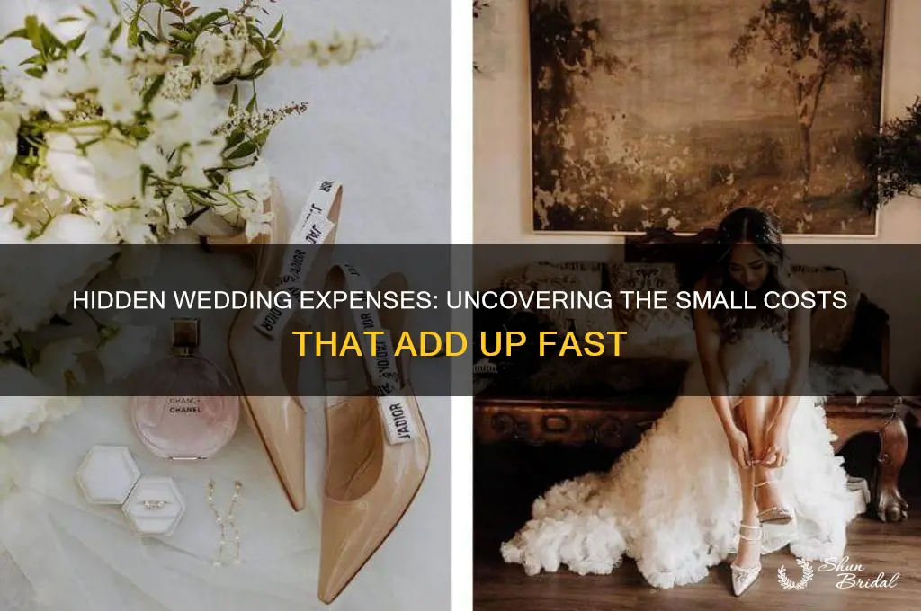 what are the little costs of a wedding