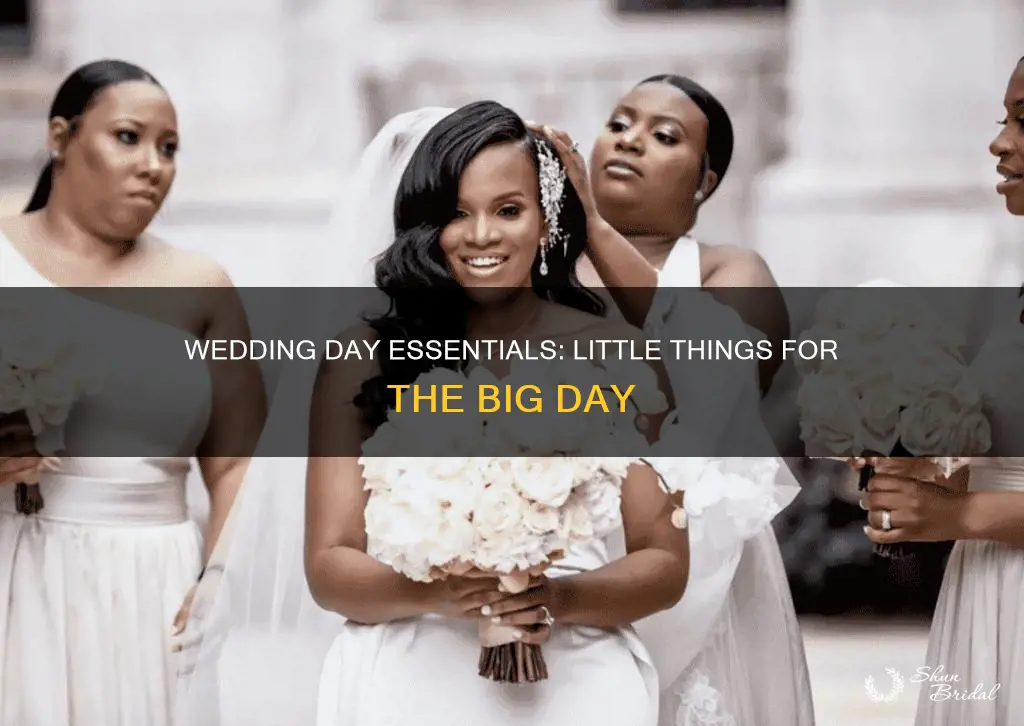 what are the little things I need for my wedding