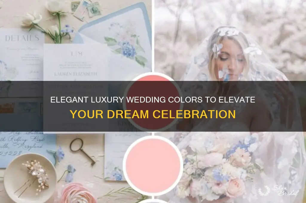 what are the luxury wedding colors