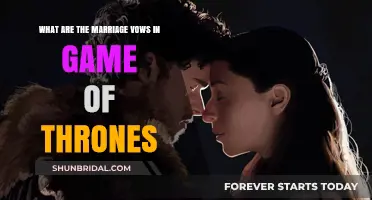 Game of Thrones Marriage Vows: Exploring the Sacred Words of Westeros
