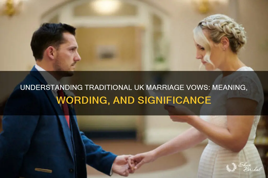 what are the marriage vows uk