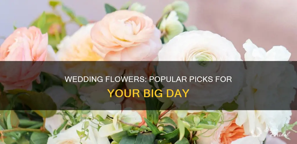 what are the most common flowers grown for weddings