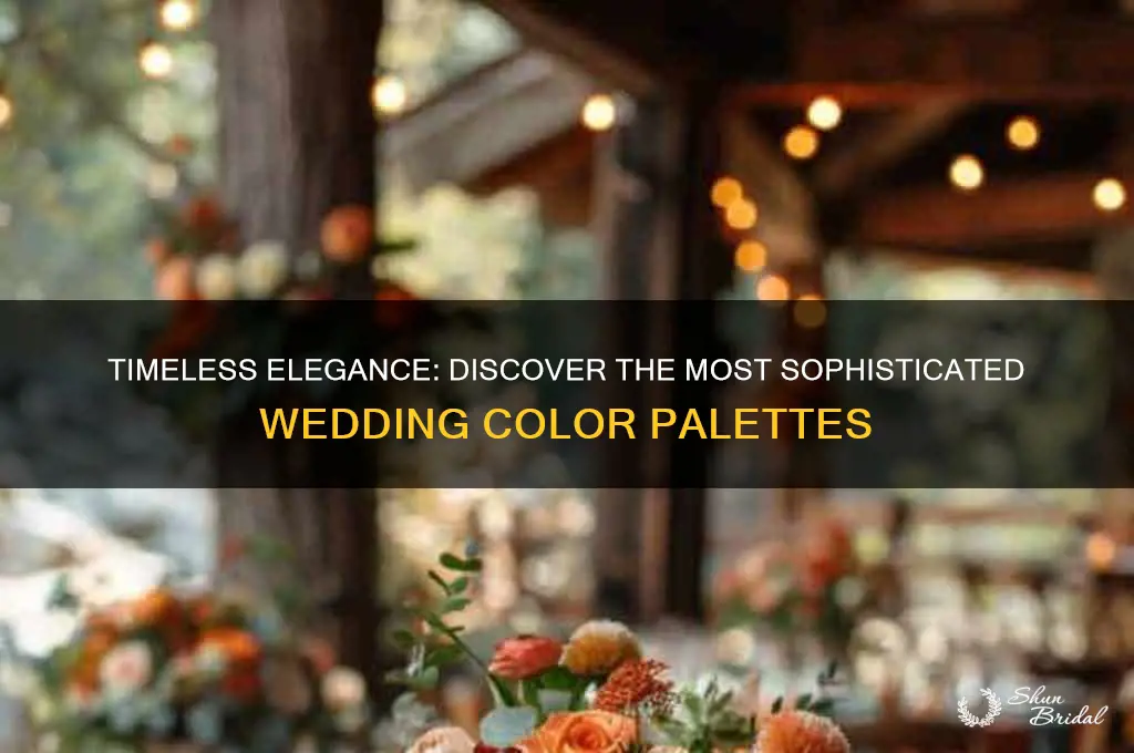what are the most elegant wedding colors