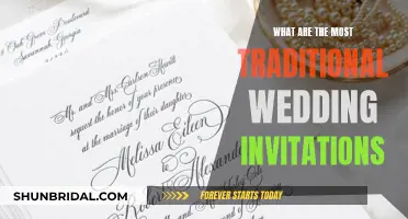 Traditional Wedding Invitations: Timeless and Classic Choices