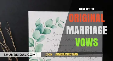Exploring the Timeless Original Marriage Vows: A Sacred Commitment