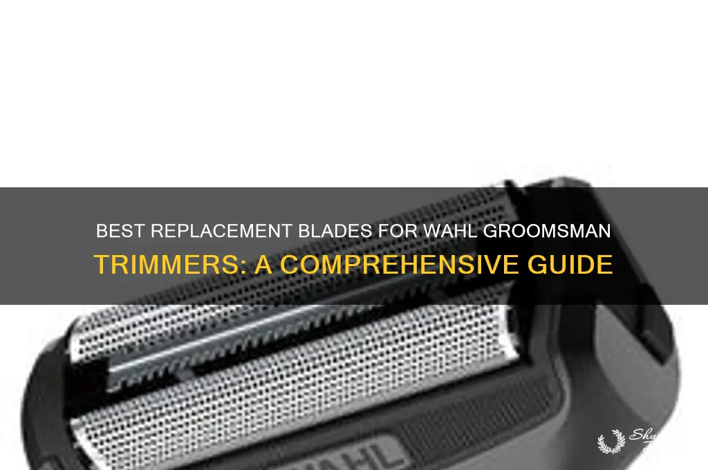 what are the replacement blades for wahl groomsman
