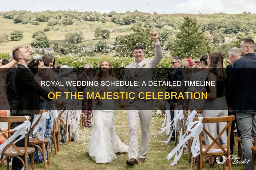 what are the royal wedding schedule