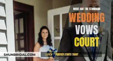 The Court's Standard Wedding Vows: A Couple's Promise