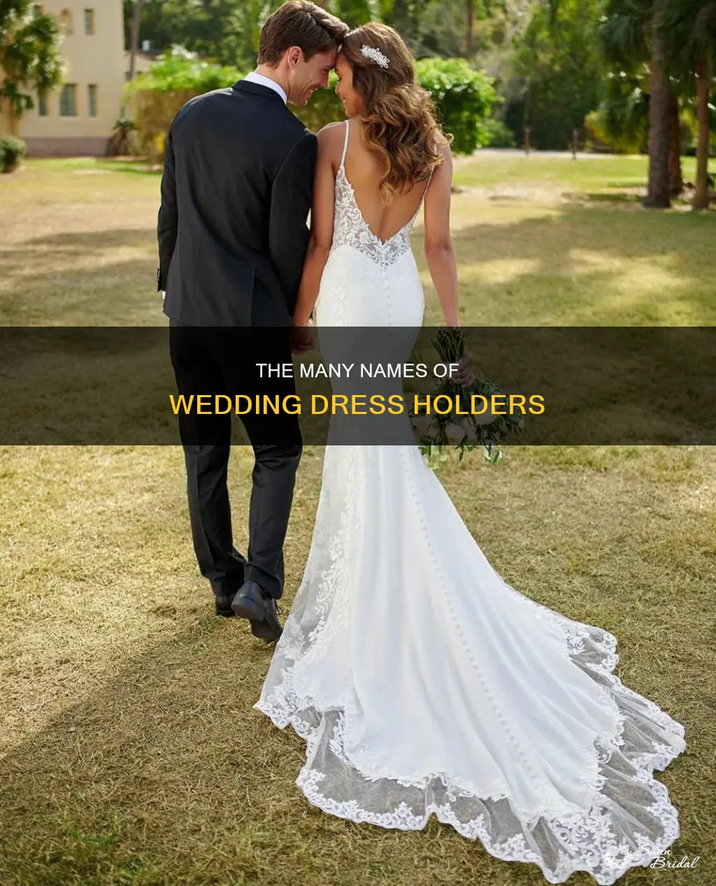 what are the things that hold wedding dresses called