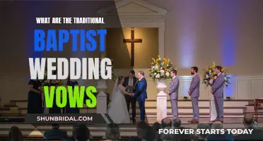 Baptist Wedding Vows: Traditional Promises Made by Couples
