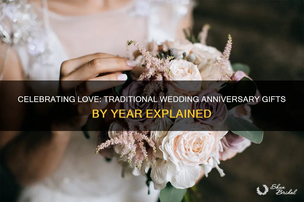 what are the traditional wedding anniversary by year