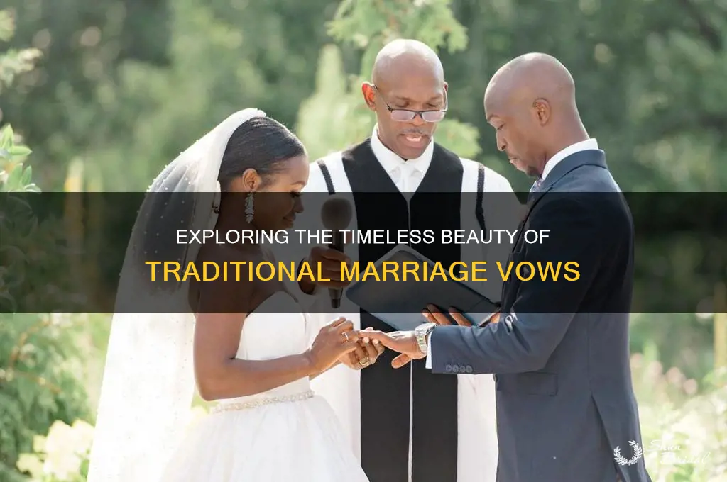 what are the traiditional marriage vows