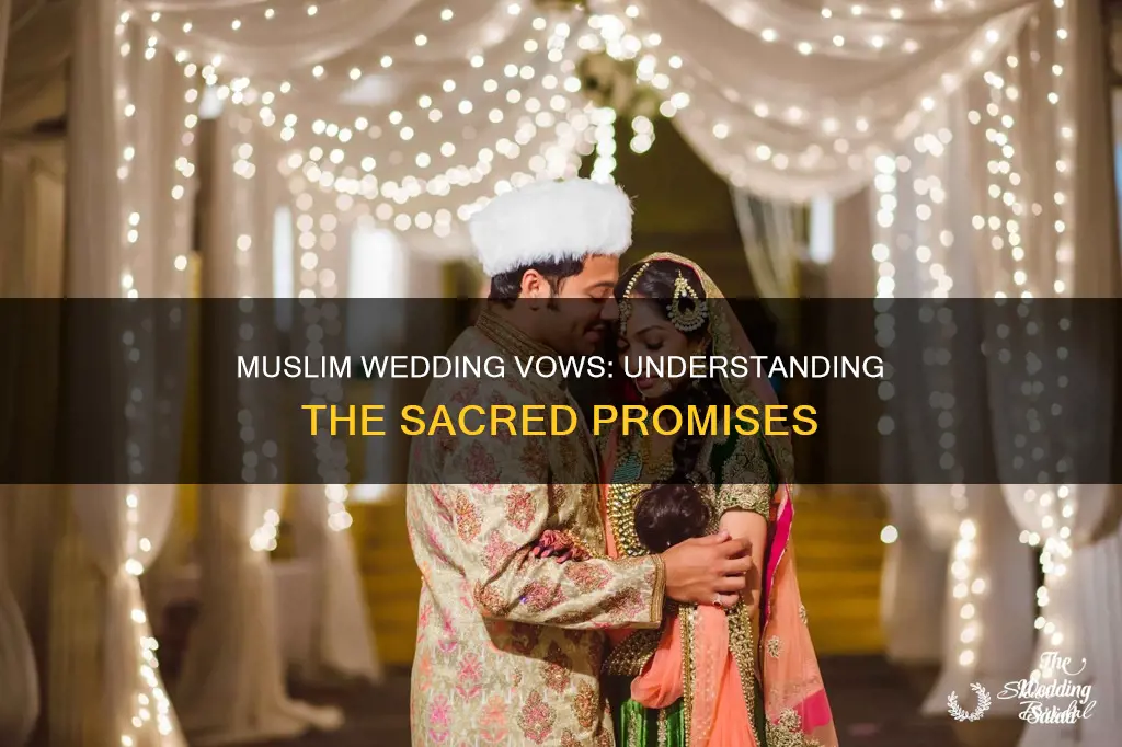 what are the vows in a muslim wedding