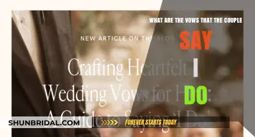 I Do": Unveiling the Sacred Vows Couples Pledge in Marriag