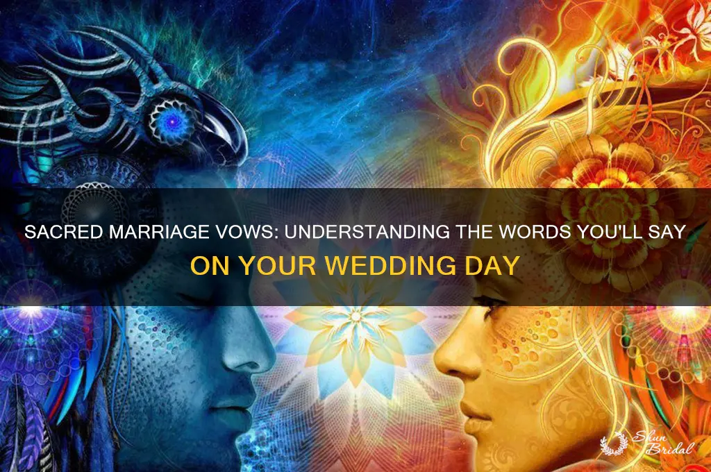 what are the vows you say when getting married
