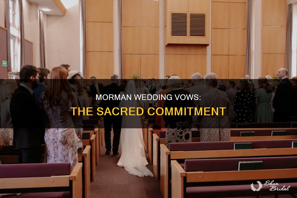 what are the wedding vows of the morman church