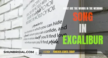 The Wedding Song's Lyrics in Excalibur