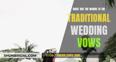 Traditional Wedding Vows: The Exact Words to Exchange