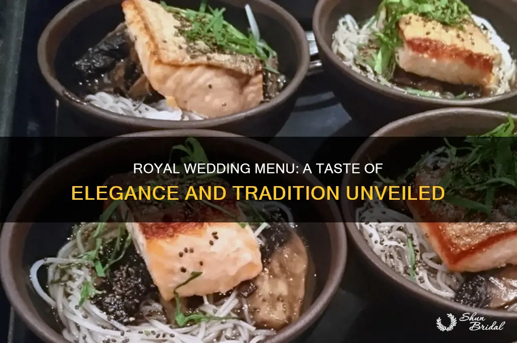 what are they having to eat at the royal wedding