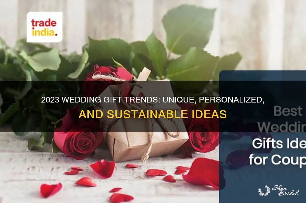 what are this years trends for wedding gifts