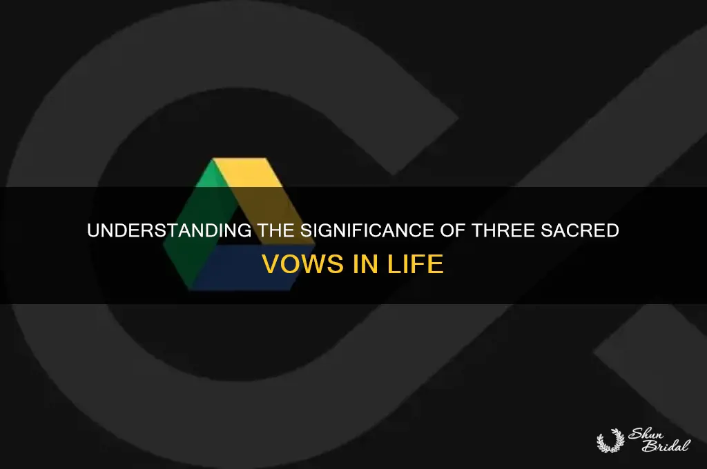 what are three vows why are they important