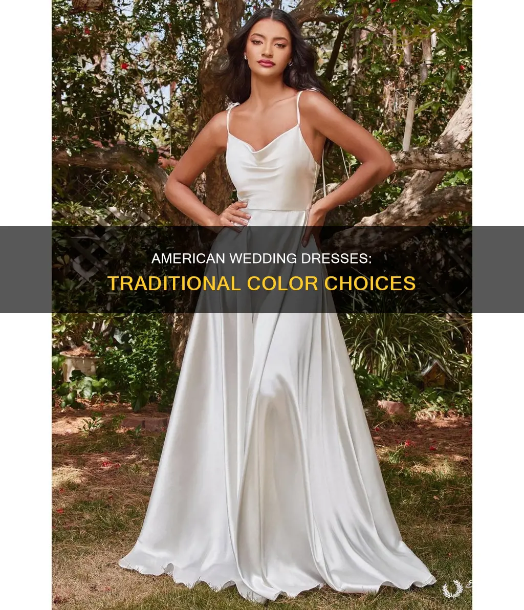 what are traditional colors for american wedding dresses