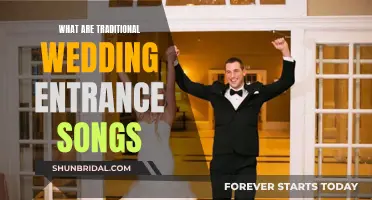 Wedding Ceremony Entrance: Traditional Song Choices