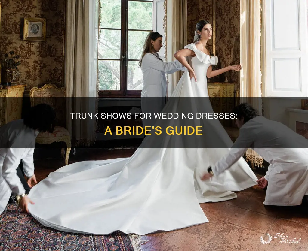 what are trunk shows for wedding dresses