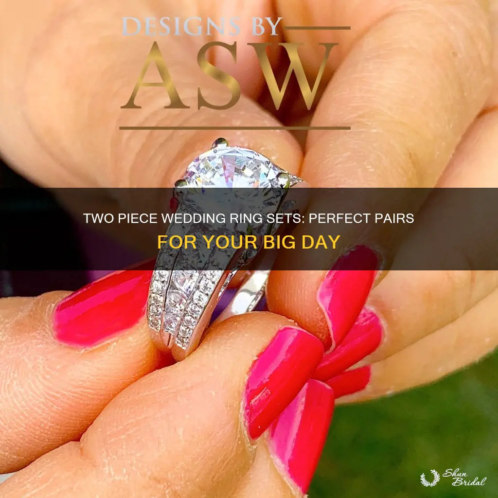 what are two piece wedding ring sets