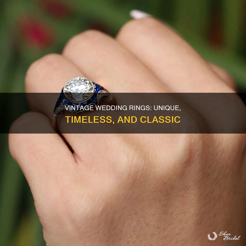 what are vintage wedding rings