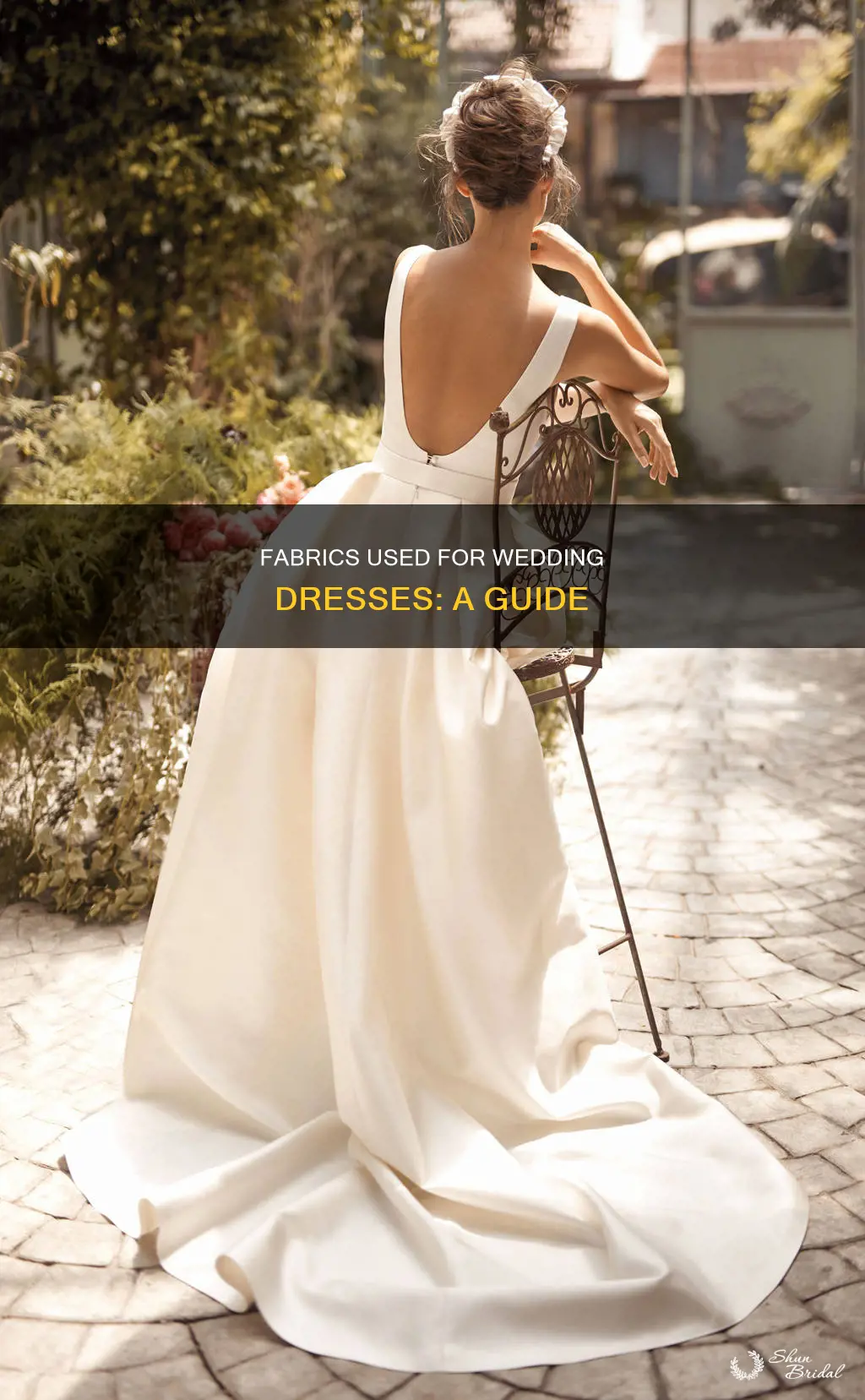 what are wedding dresses made of fabric