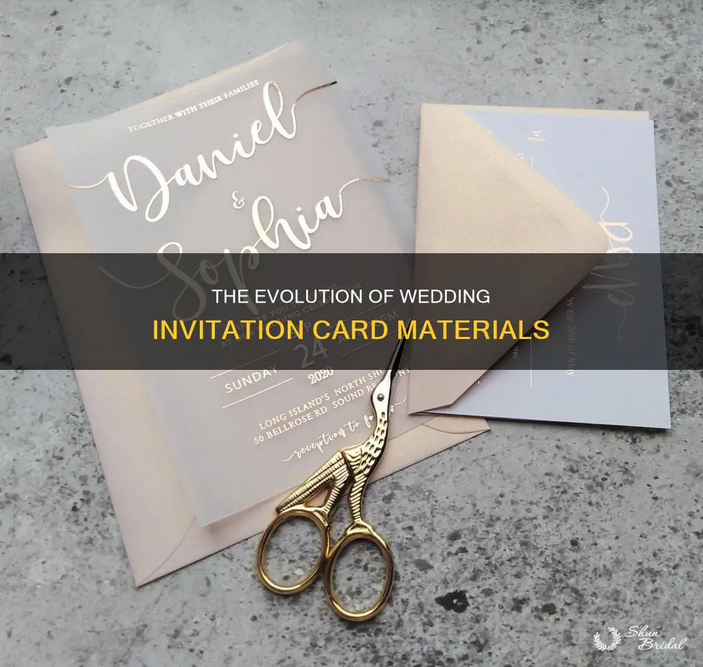 what are wedding invitations made out of