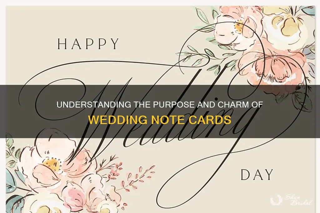 what are wedding note cards