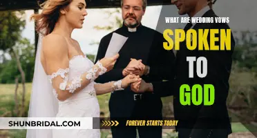 Holy Matrimony: Vows Spoken to God