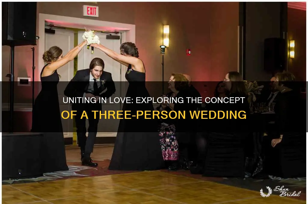 what are weddings called when 3 people are married together