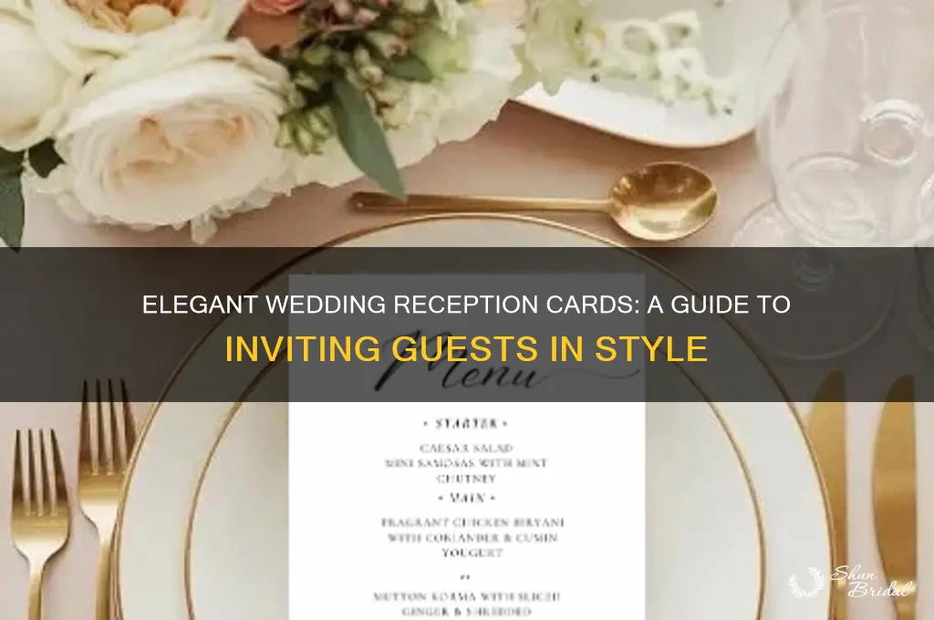 what arethe receptions wedding cards