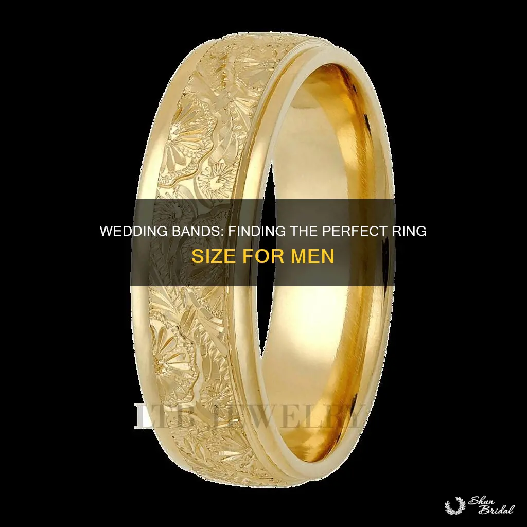 what average size mm wedding bands ring for men