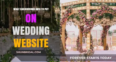 The Couple's Story: Background Details for Wedding Websites