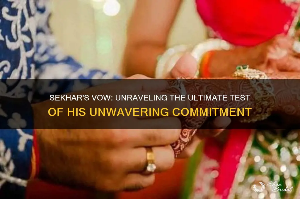 what becomes the most difficult test of sekhar