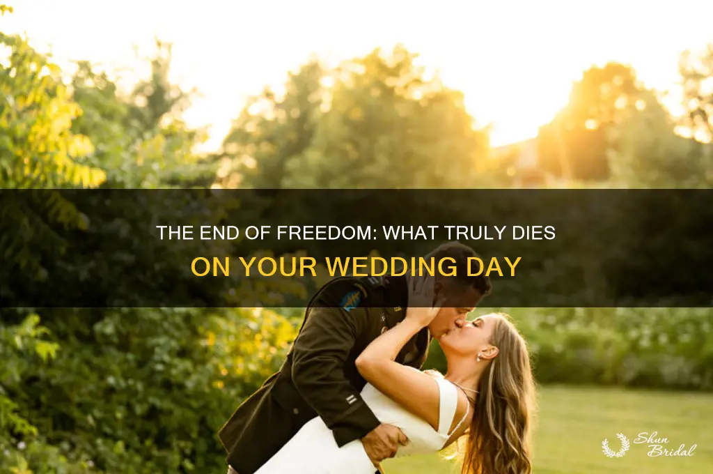 what begins to die on a wedding day