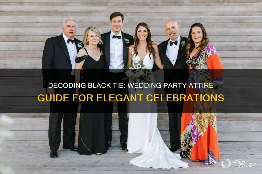 what black tie means for wedding party