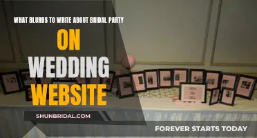 Crafting Creative Blurbs for Your Bridal Party: A Guide for Your Wedding Website