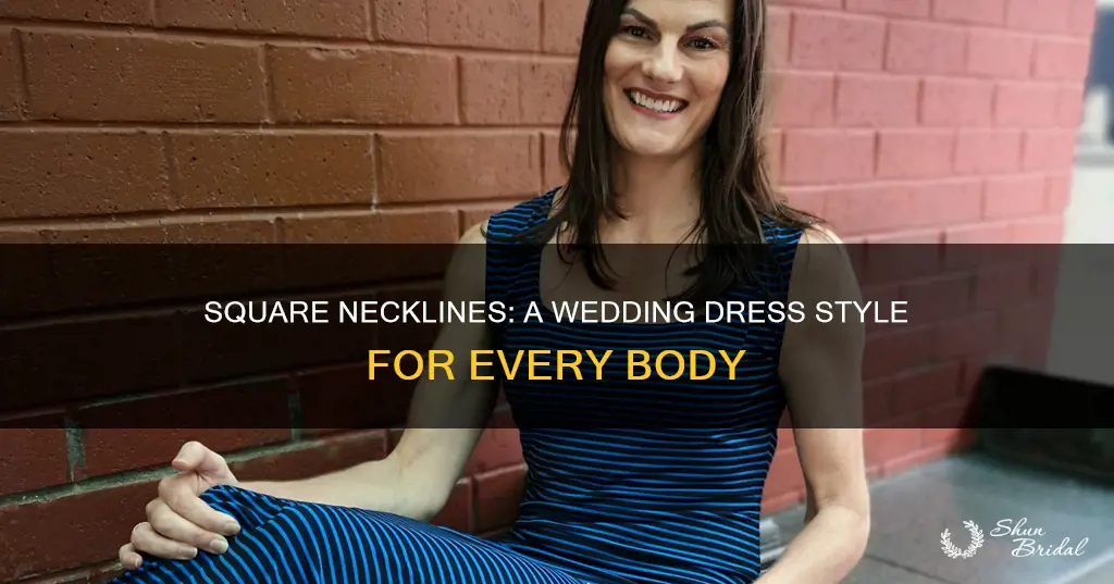 what body can wear square neckline wedding dress