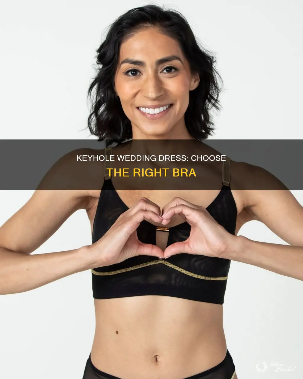 what bra to wear with keyhole wedding dress