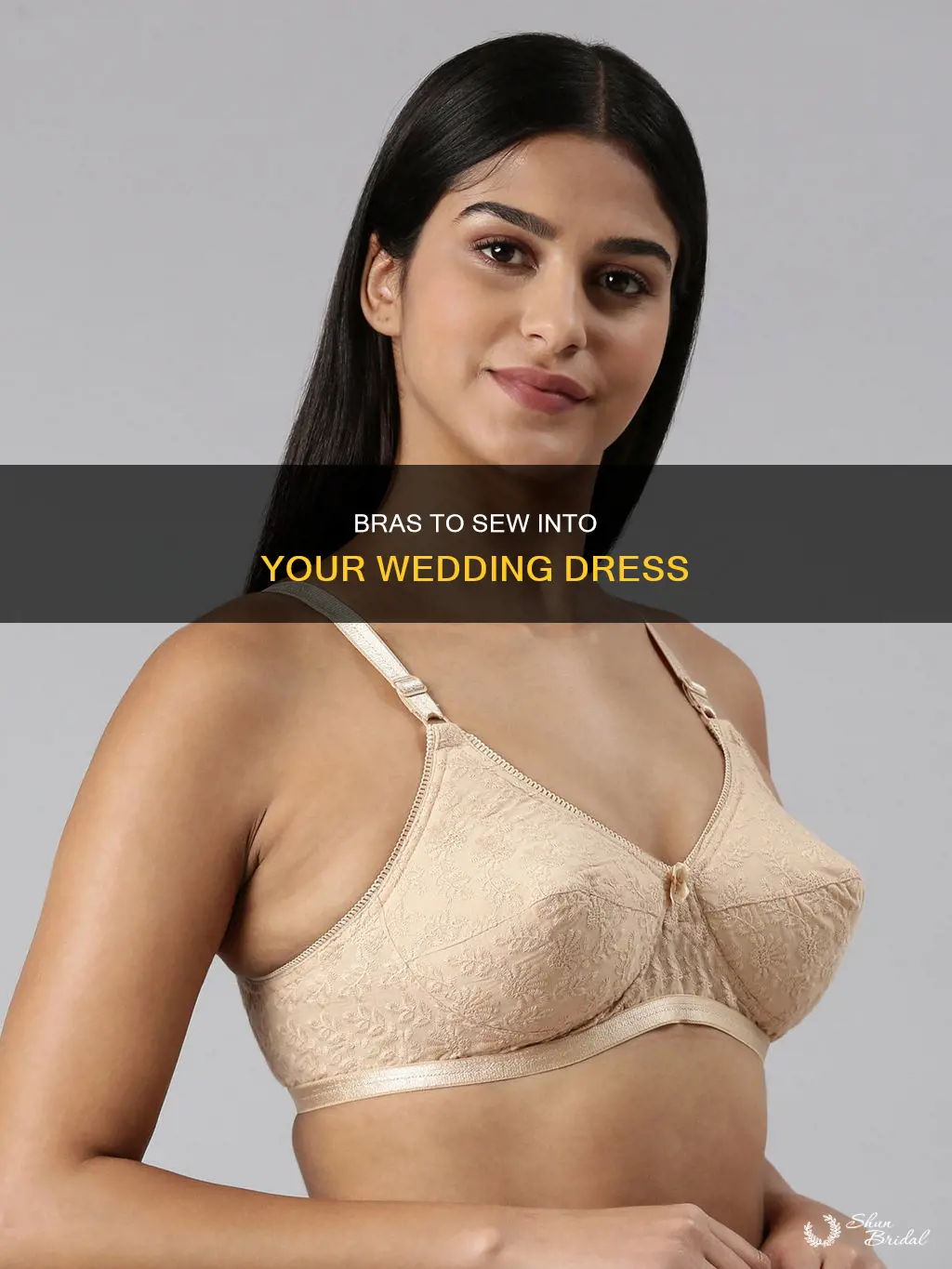 what bra yo buy to sew into wedding dress